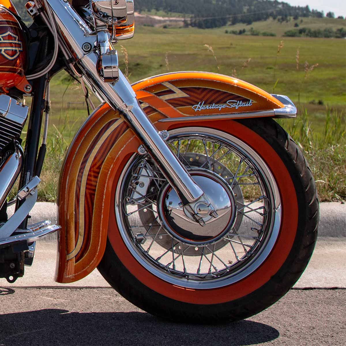 Klock Werks Benchmark Front Fender for HD '84-'17 Softail