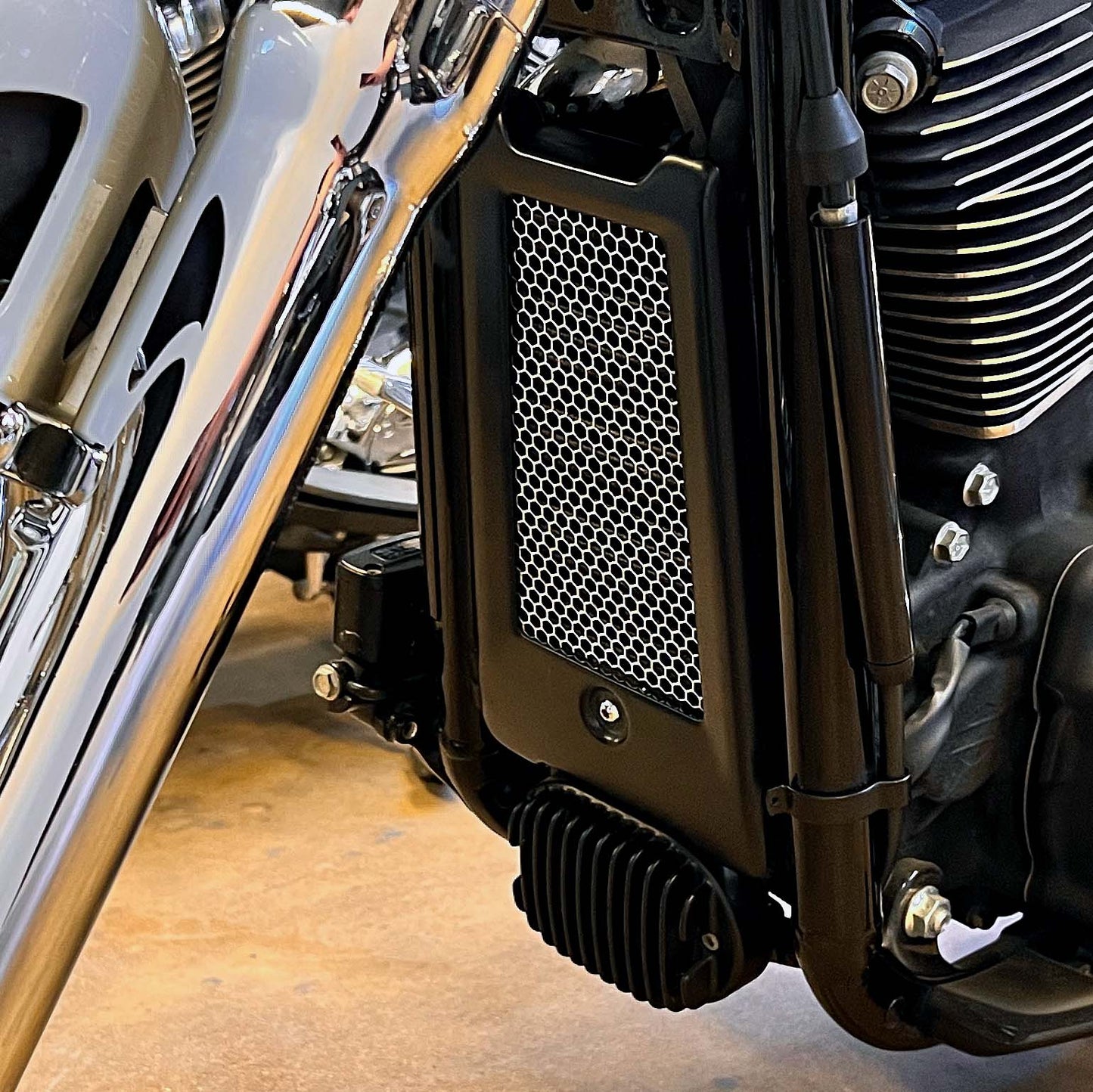 Klock Werks Oil Cooler Guard for HD Softail Models '18-'23