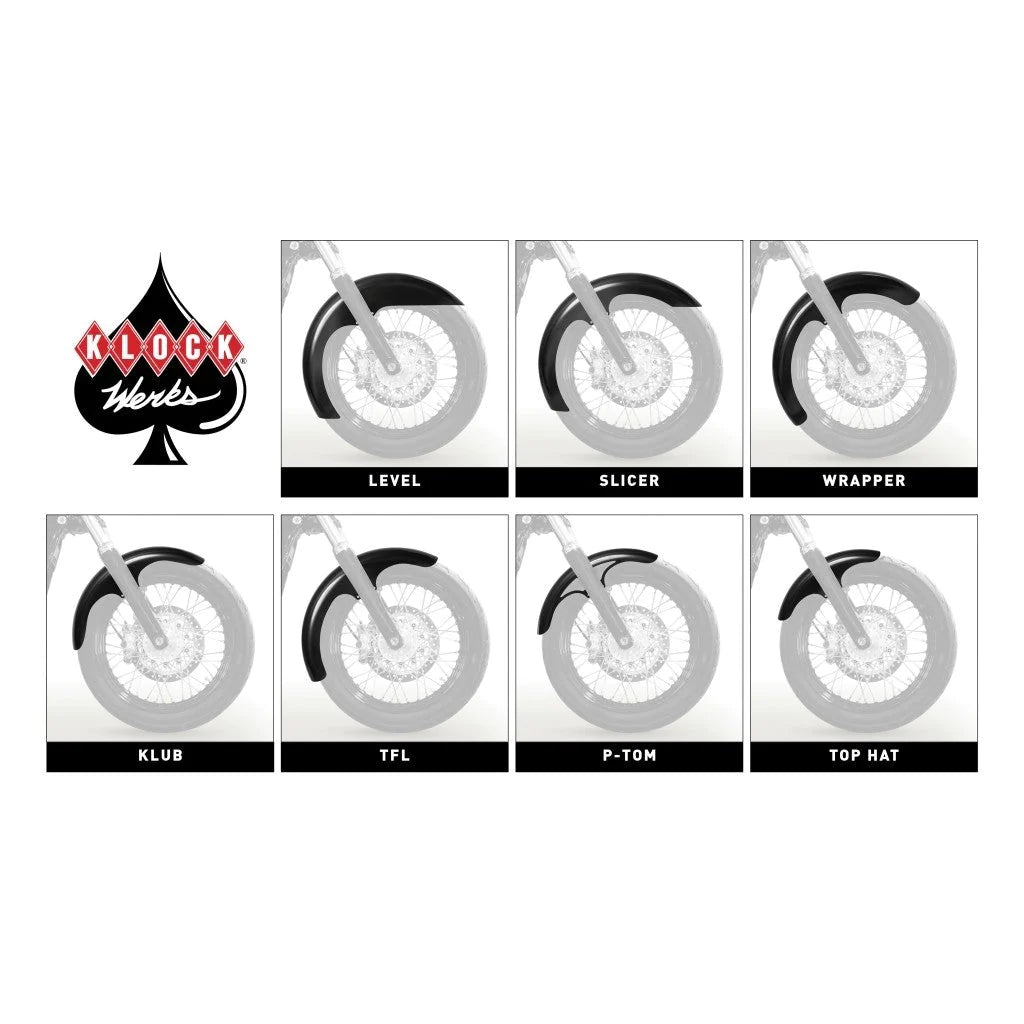 Klock Werks 19" Tire Hugger Front Fender Fit Kit for HD '18-'23 FL Softail Low Rider