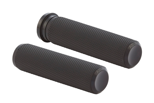 Arlen Ness Knurled Grips - Fly-By-Wire - Black