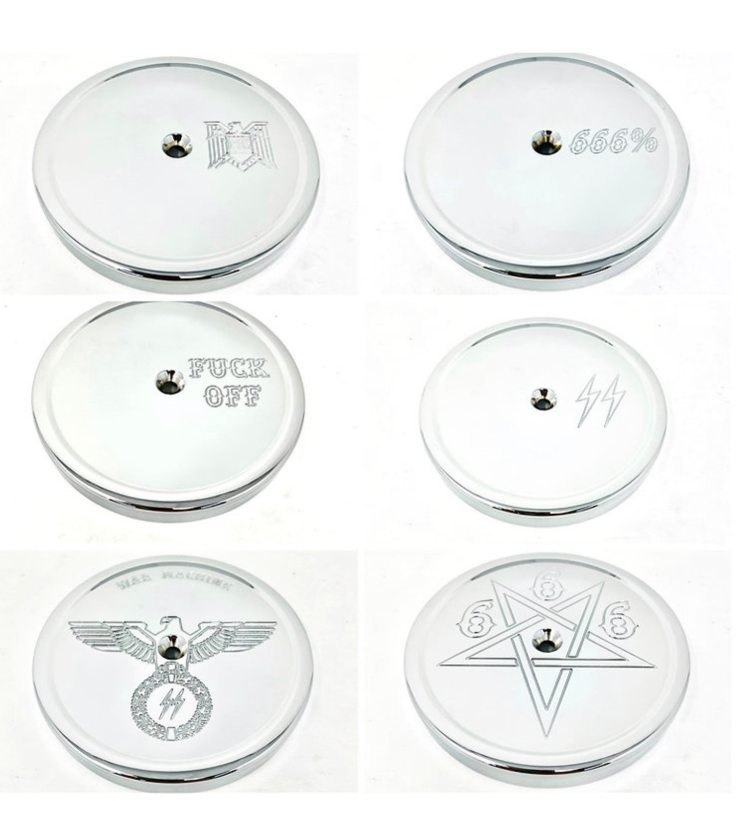 DMR Chrome Air Cleaner Covers