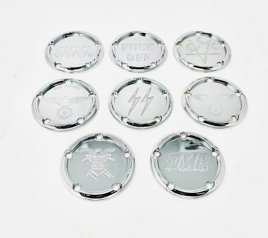 DMR Chrome Twin Cam 5 Hole Ignition Covers