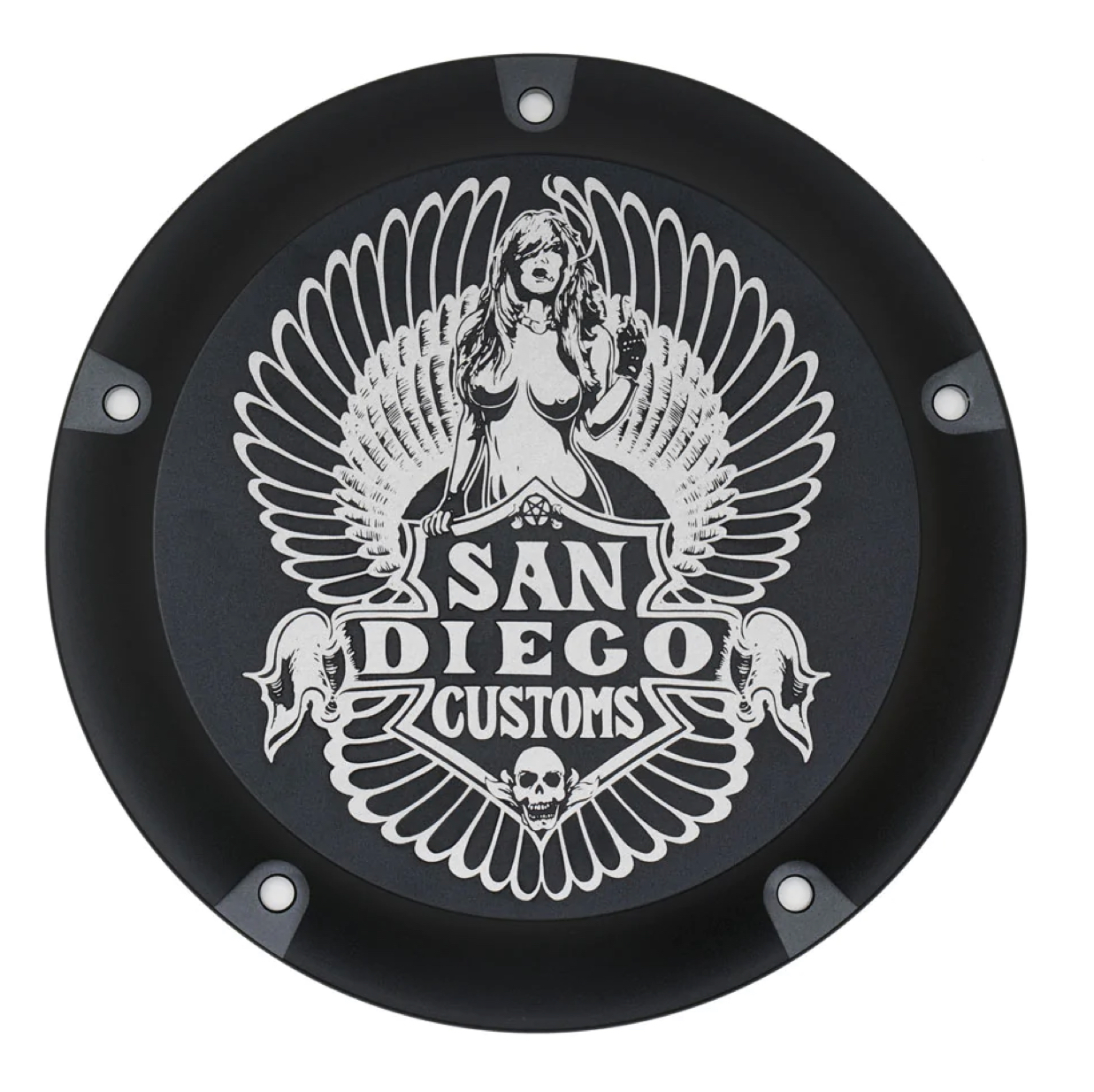 San Diego Customs - “EASY” Derby Cover - Gloss Black