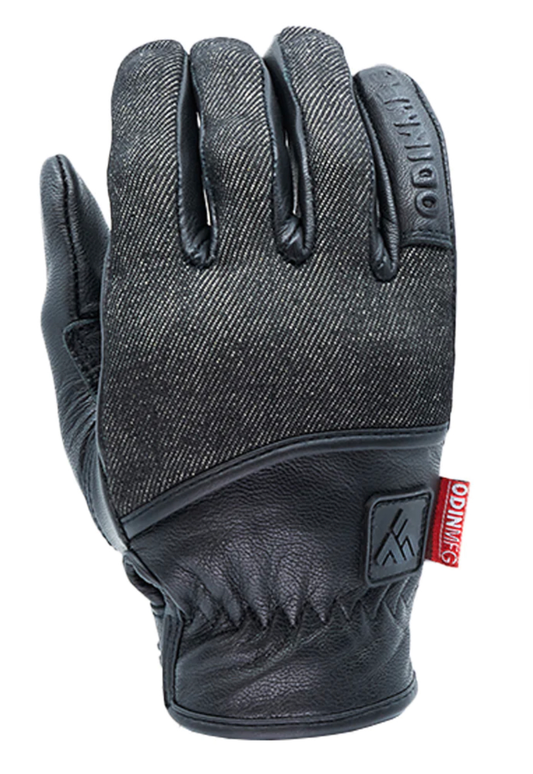 Odin MFG Black Denim Heavy Hitter Motorcycle Gloves